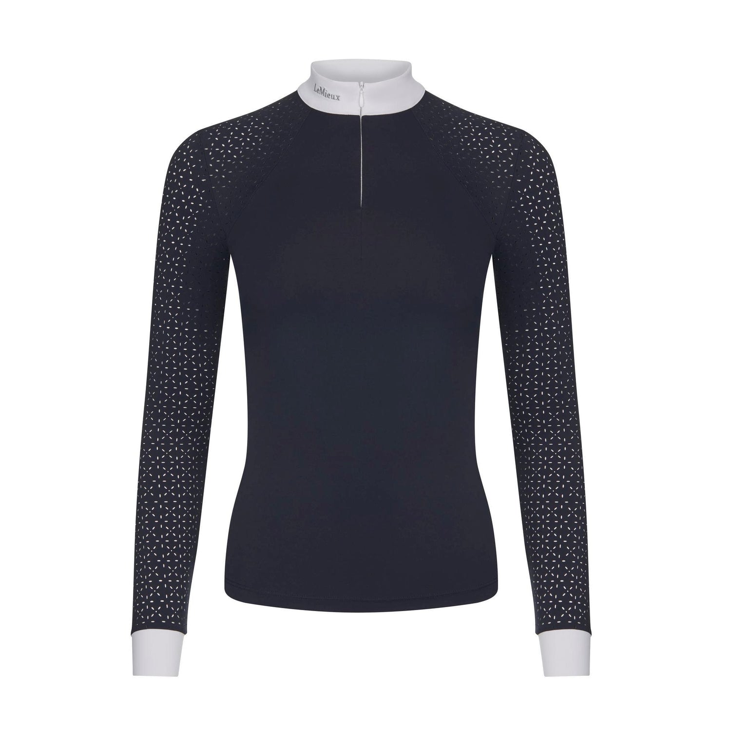 LeMieux Langarm Turniershirt Olivia Show Shirt Long Sleeve navy