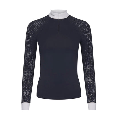 LeMieux Langarm Turniershirt Olivia Show Shirt Long Sleeve navy