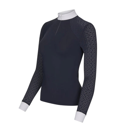 LeMieux Langarm Turniershirt Olivia Show Shirt Long Sleeve navy
