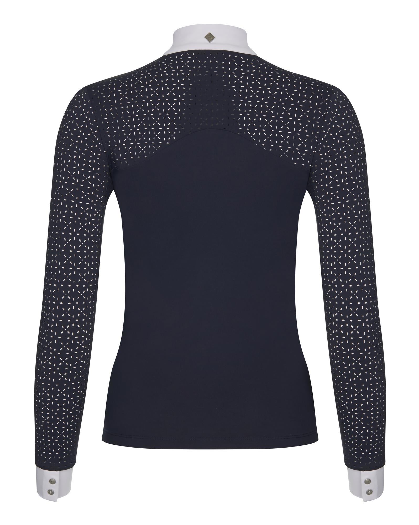 LeMieux Langarm Turniershirt Olivia Show Shirt Long Sleeve navy