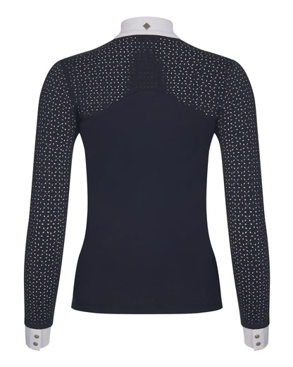 LeMieux Langarm Turniershirt Olivia Show Shirt Long Sleeve navy