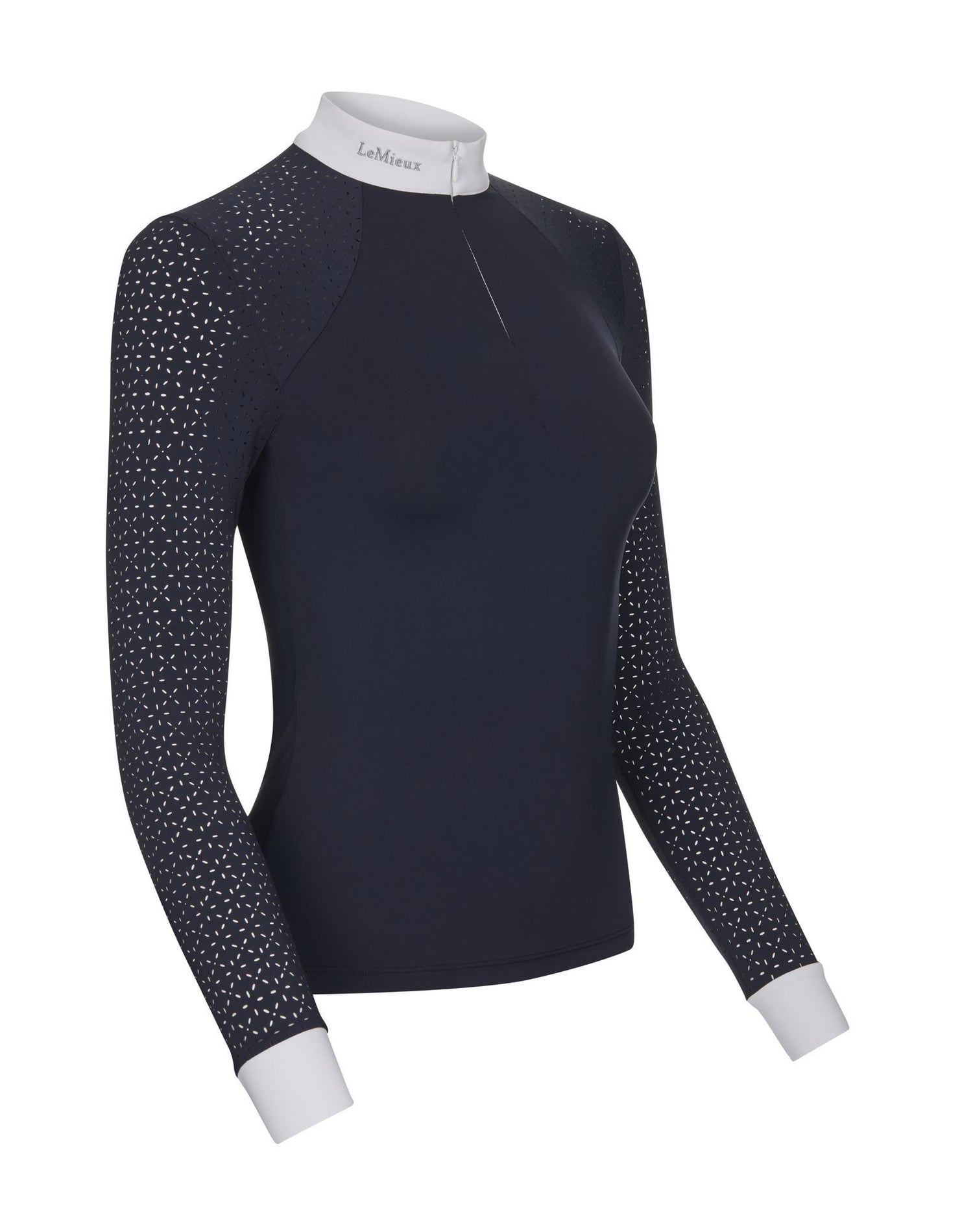 LeMieux Langarm Turniershirt Olivia Show Shirt Long Sleeve navy