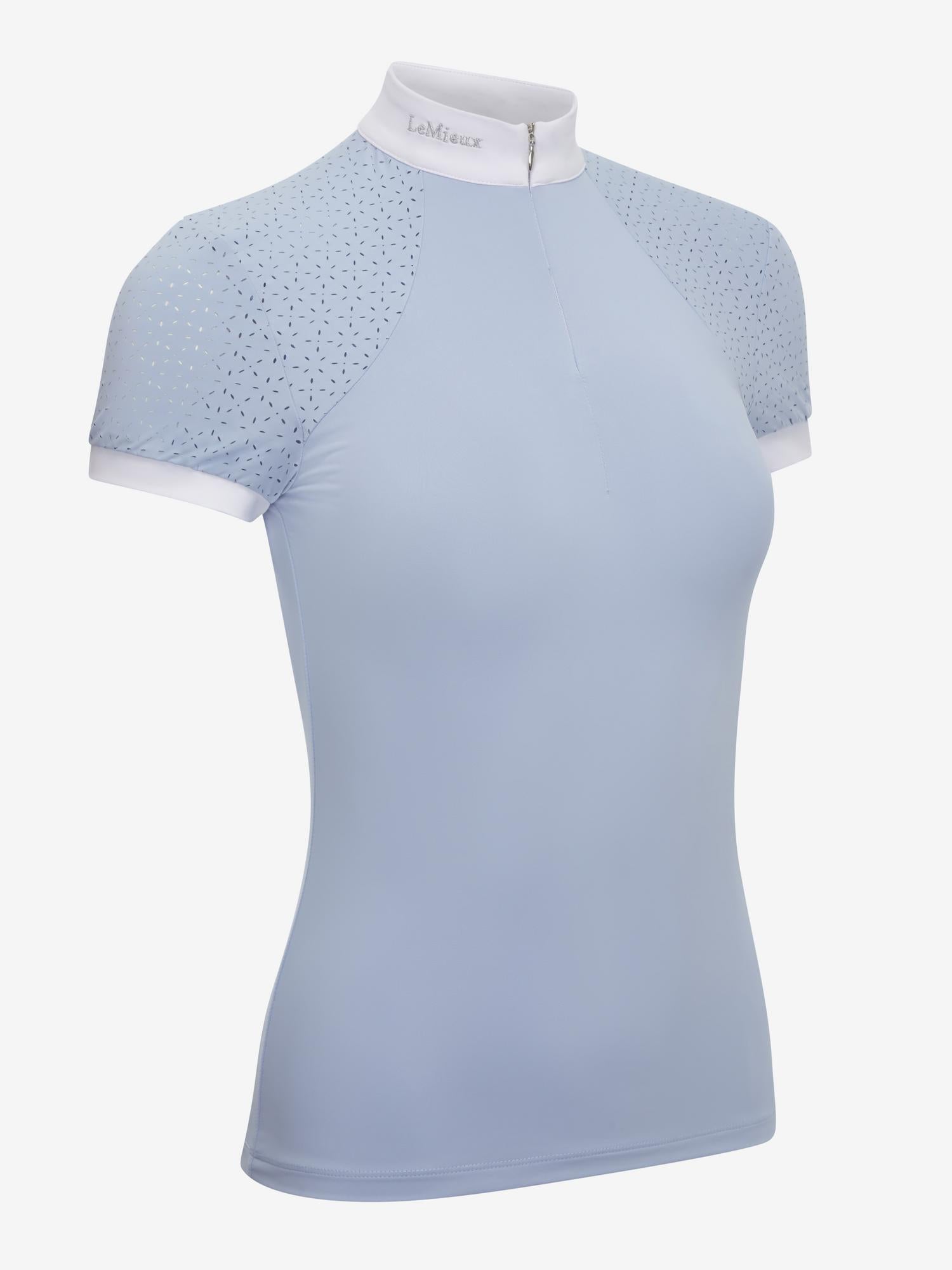 LeMieux Kurzarm Turniershirt Olivia Show Shirt Short Sleeve mist