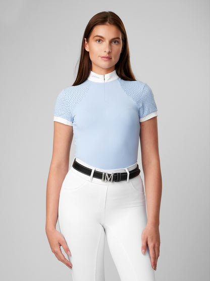 LeMieux Kurzarm Turniershirt Olivia Show Shirt Short Sleeve mist