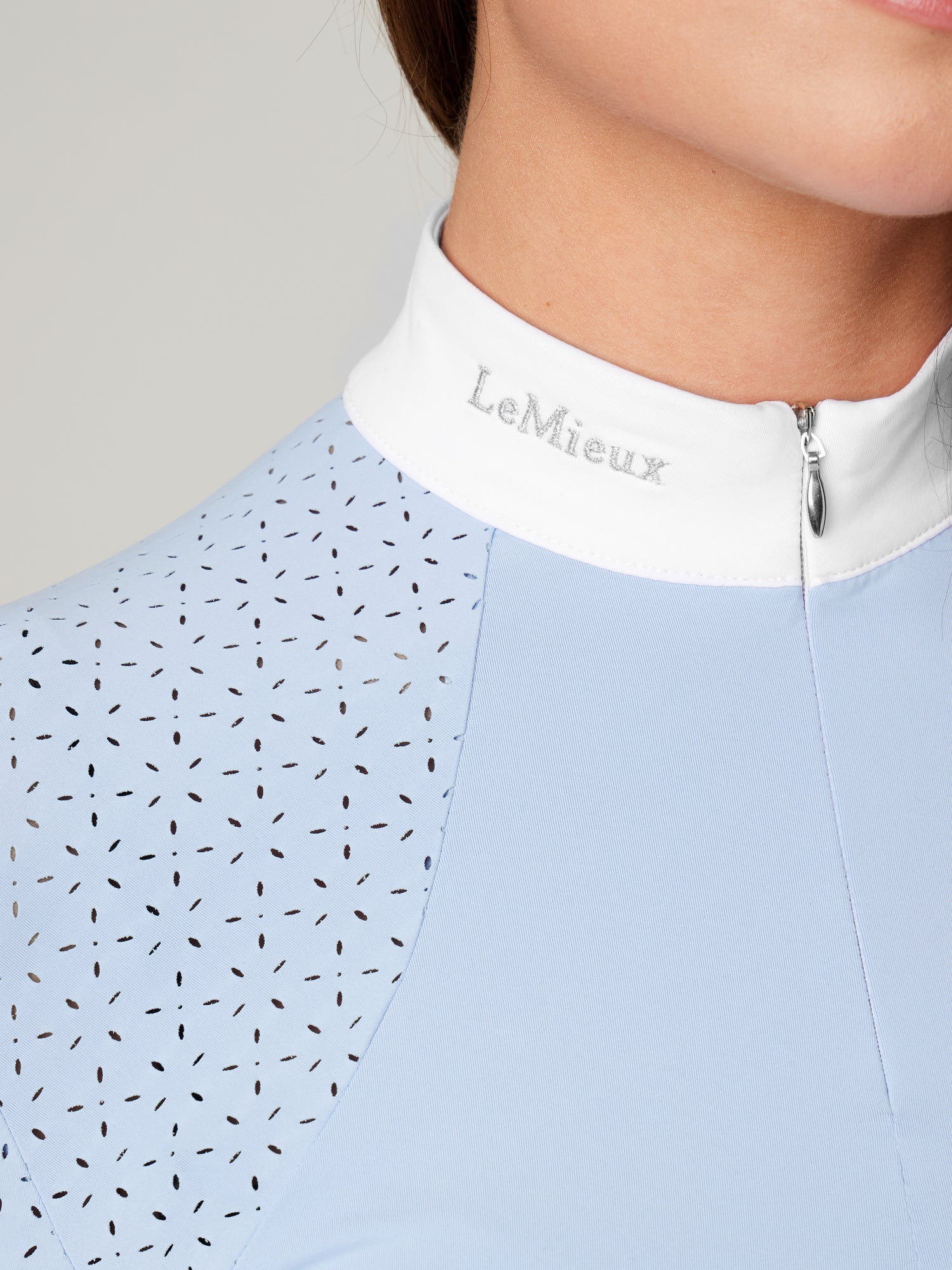 LeMieux Langarm Turniershirt Olivia Show Shirt Long Sleeve mist