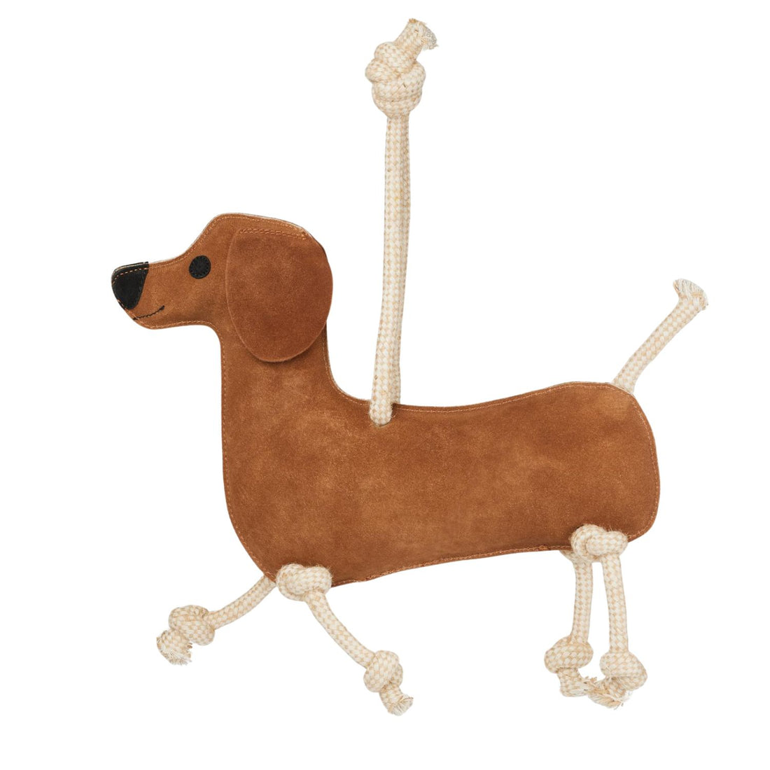 LeMieux Pferdespielzeug Dackel aus Wildleder und Kokosfasern – natürliches, robustes Pferdespielzeug gegen Langeweile im Stall, exklusiv bei ePony Reitsport