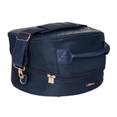 LeMieux Helmtasche Luxe Navy – luxuriöse Reithelm-Tasche in elegantem Dunkelblau mit goldenen Details, idealer Schutz für deinen Reithelm.