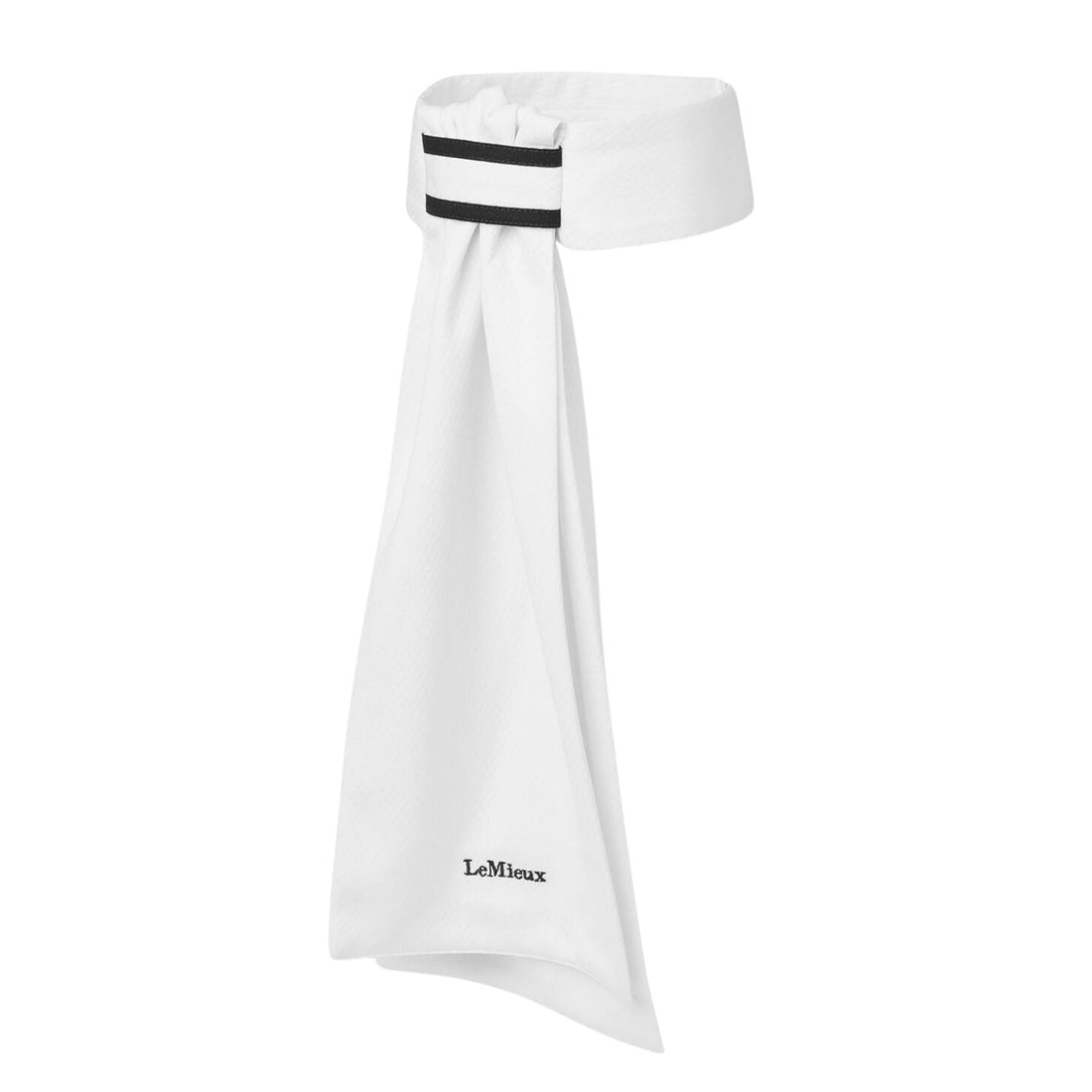 LeMieux Plastron Sporty weiß mit marineblauen Streifen