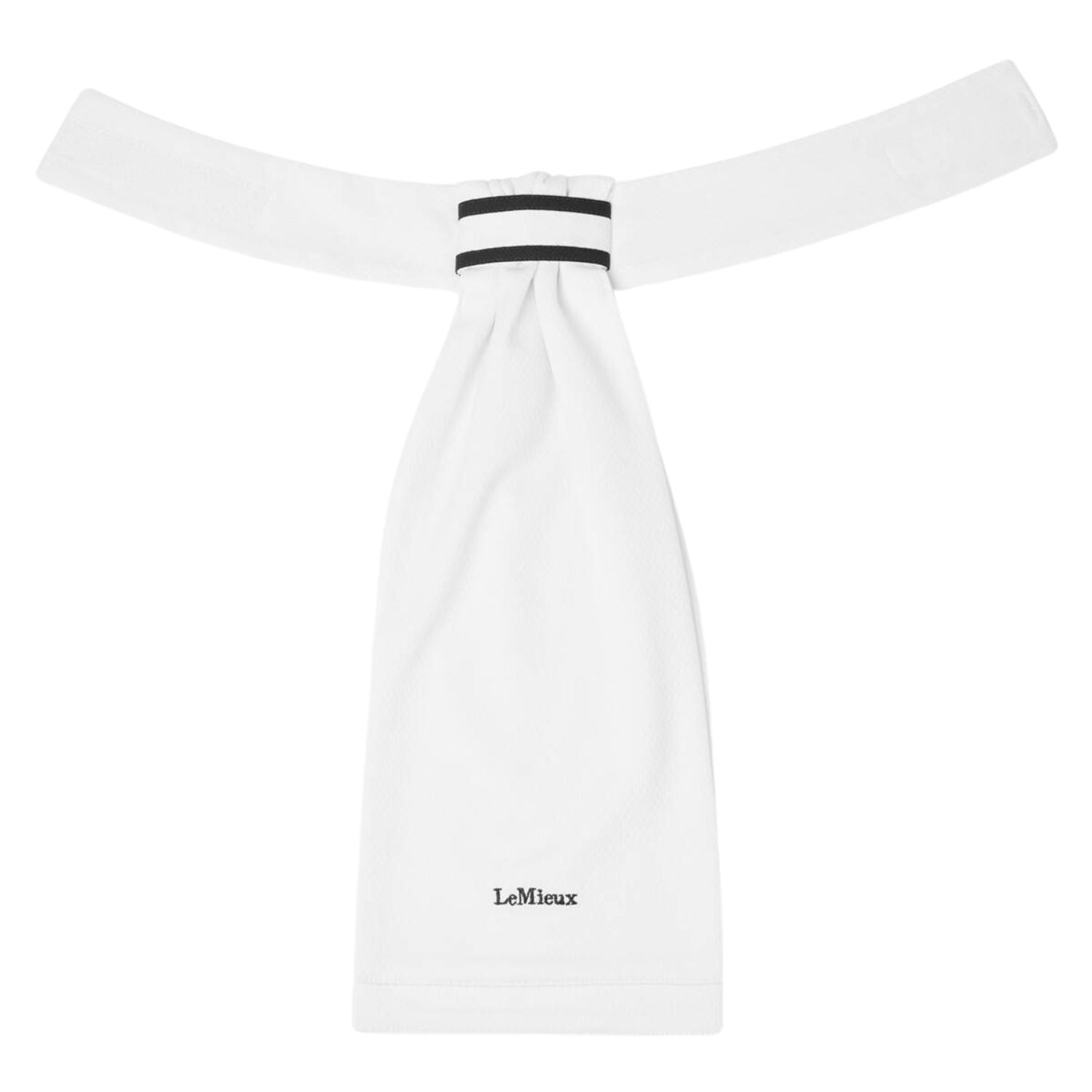 LeMieux Plastron Sporty weiß mit marineblauen Streifen