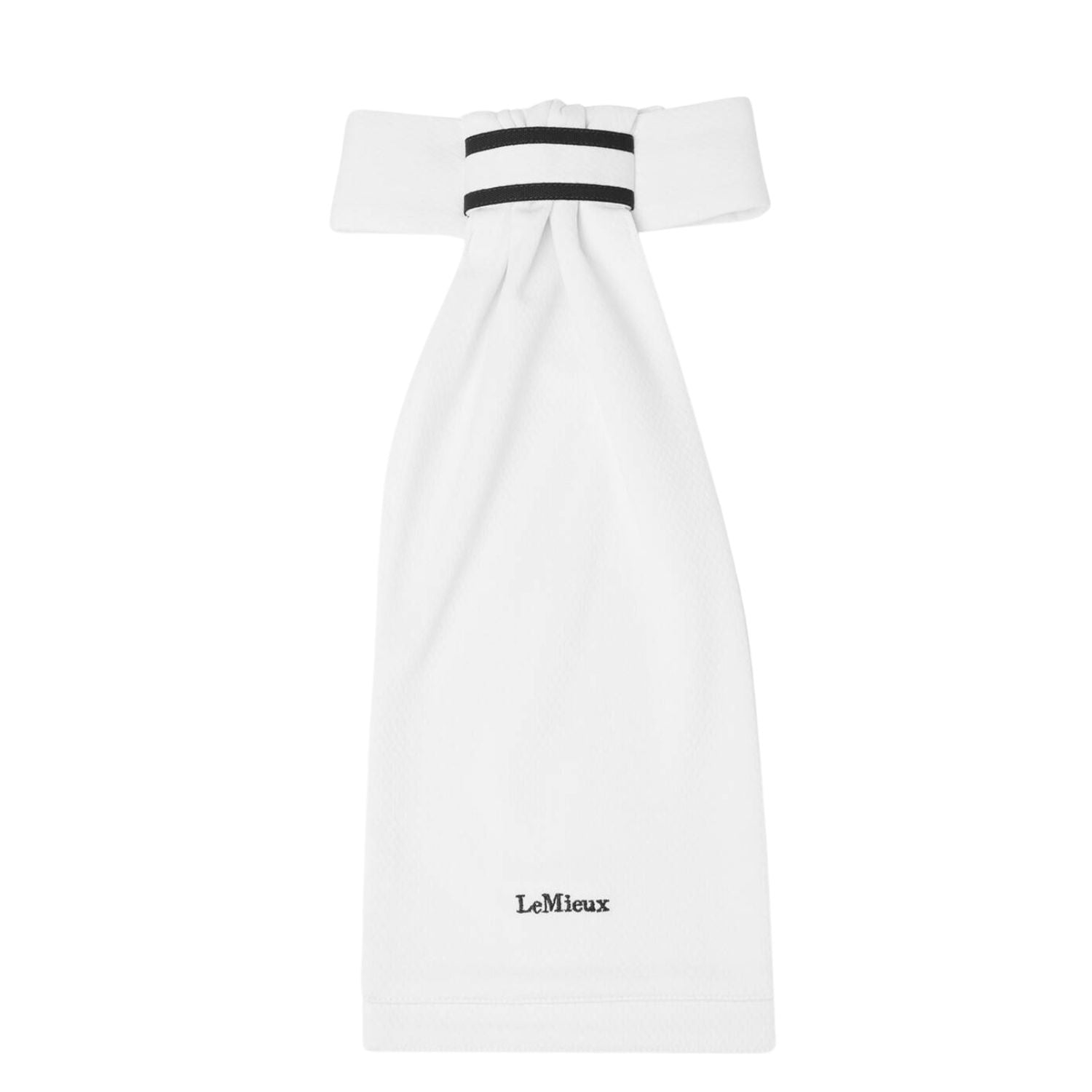 LeMieux Plastron Sporty weiß mit marineblauen Streifen