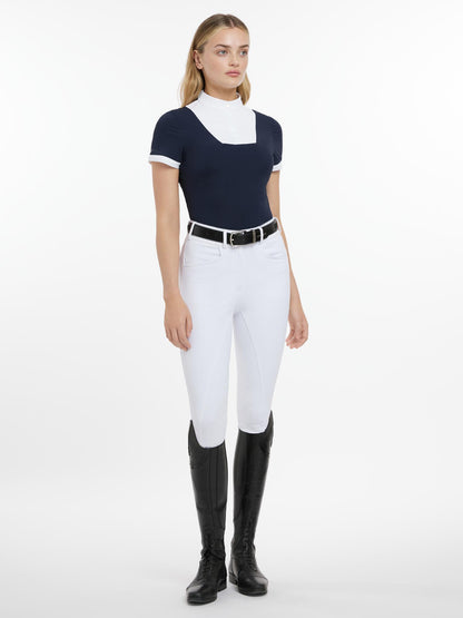 LeMieux Kurzarm Turniershirt Sophia Show Shirt Short Sleeve navy