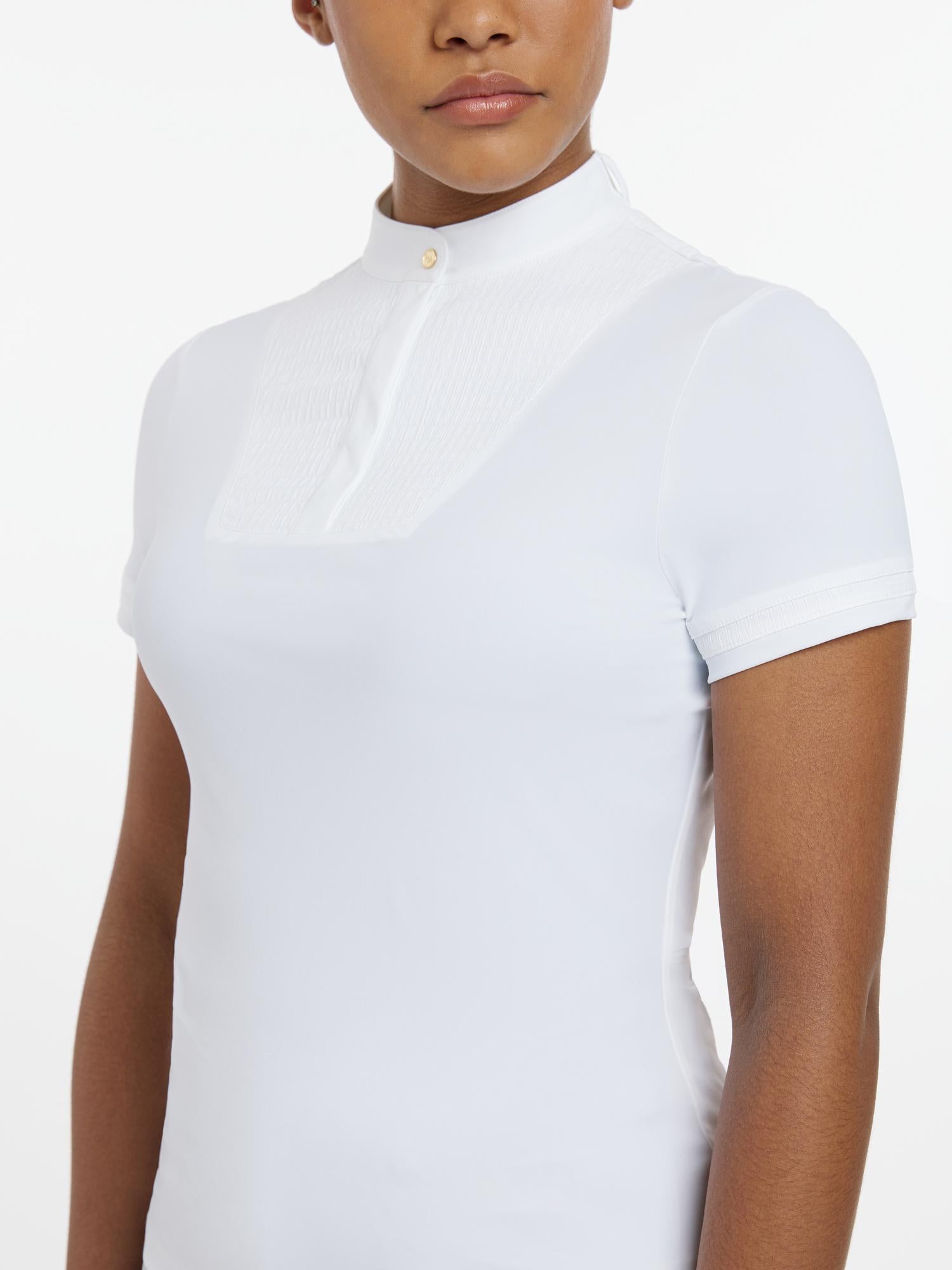 LeMieux Kurzarm Turniershirt Sophia Show Shirt Short Sleeve white