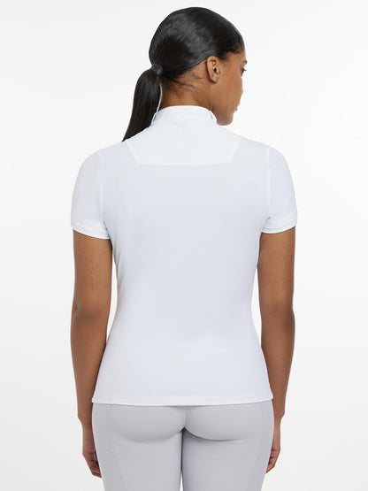 LeMieux Kurzarm Turniershirt Sophia Show Shirt Short Sleeve white