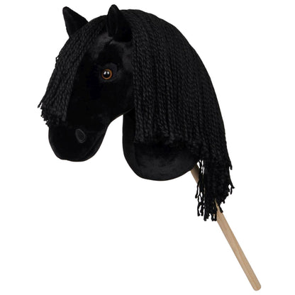 LeMieux Hobby Horse Spike – edles schwarzes Steckenpferd für Dressur, Parcours und Turniere mit langer Mähne und realistischer Ausführung.