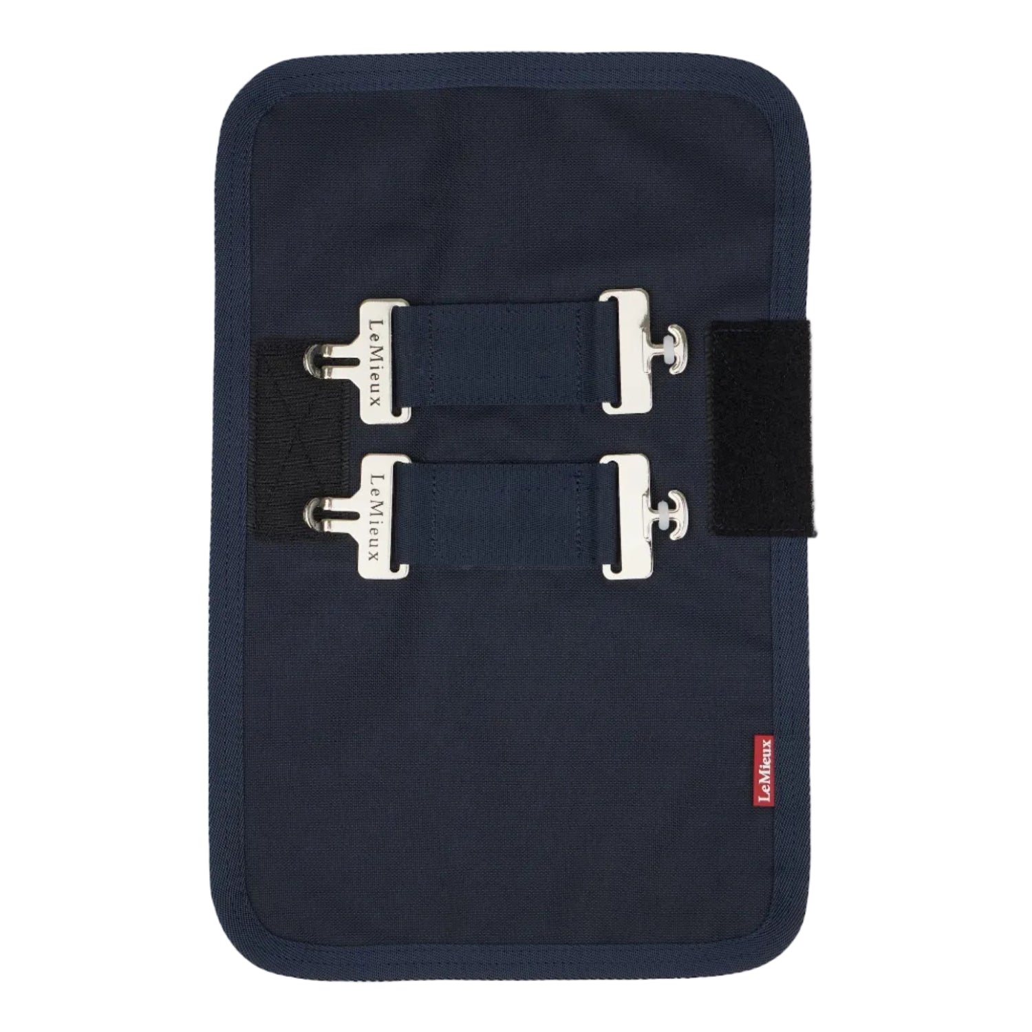LeMieux Brusterweiterung in Navy – Vorderseite mit zwei T-Verschlüssen und Klettverschluss für sichere Passform und optimale Bewegungsfreiheit bei Pferdedecken