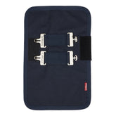 LeMieux Brusterweiterung in Navy – Vorderseite mit zwei T-Verschlüssen und Klettverschluss für sichere Passform und optimale Bewegungsfreiheit bei Pferdedecken