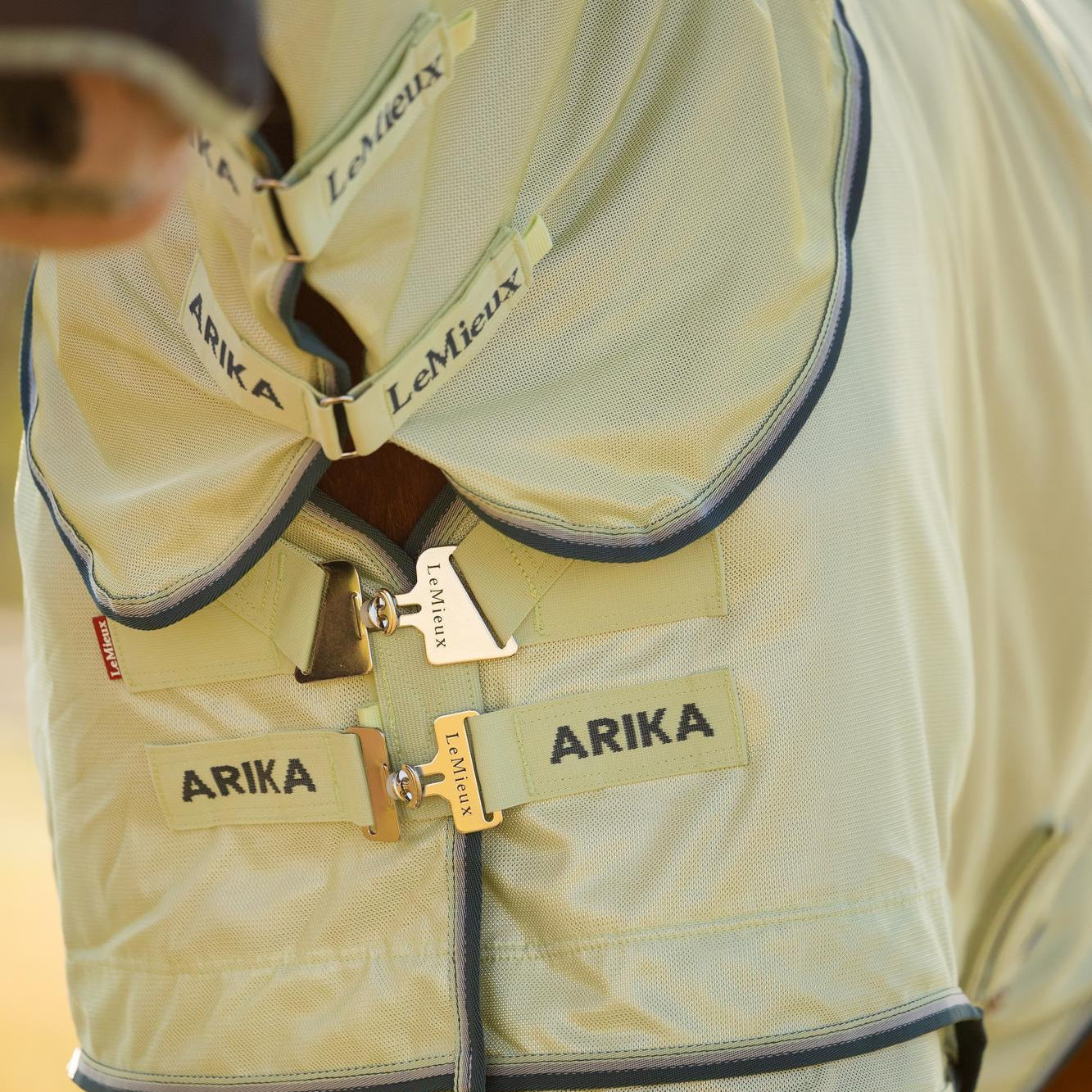 LeMieux Fliegendecke Arika Armour-Tek Macaron mit abnehmbarem Halsteil