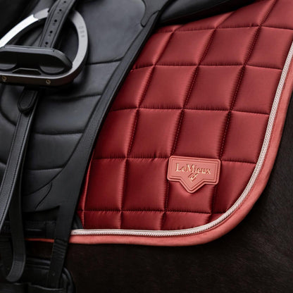 LeMieux Schabracke Loire Classic Satin Dressage Square Russet