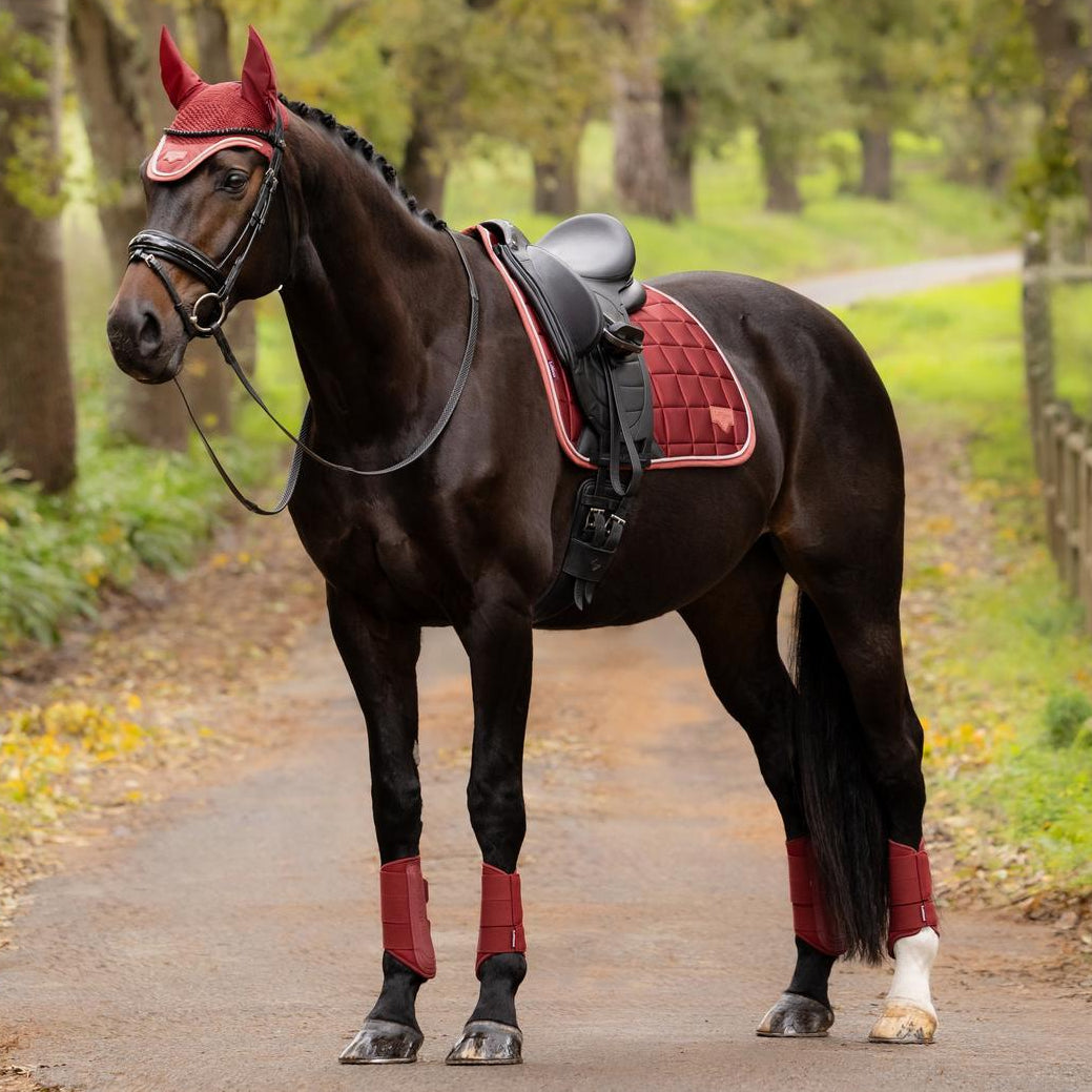 LeMieux Schabracke Loire Classic Satin Dressage Square Russet