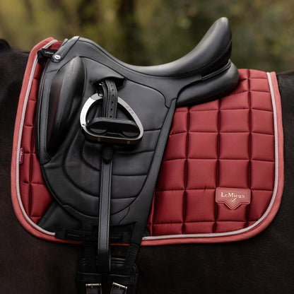LeMieux Schabracke Loire Classic Satin Dressage Square Russet