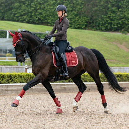 LeMieux Schabracke Loire Classic Satin Dressage Square Russet