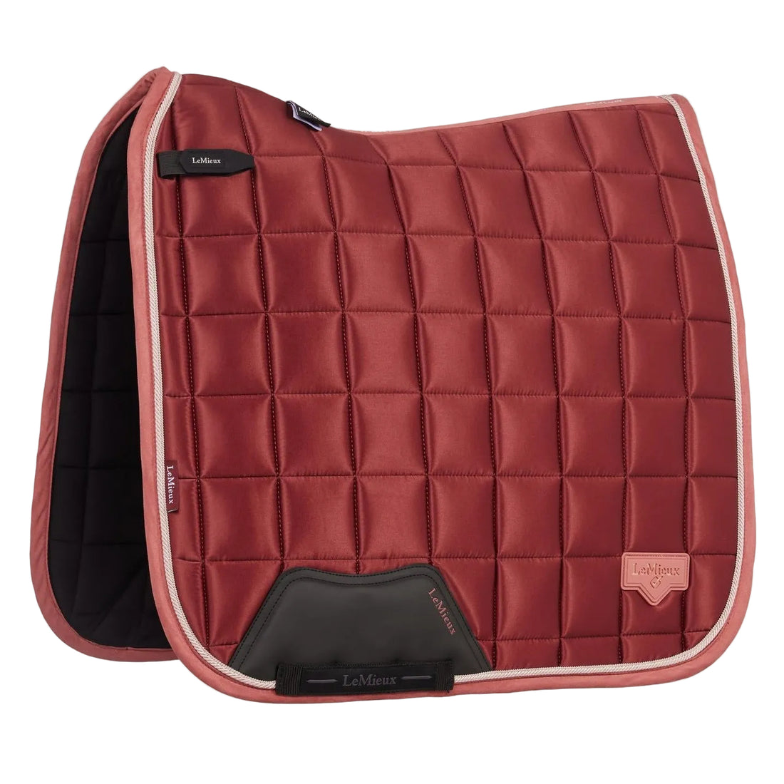 LeMieux Schabracke Loire Classic Satin Dressage Square Russet