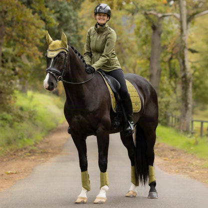 LeMieux Schabracke Loire Classic Satin Dressage Square Gooseberry