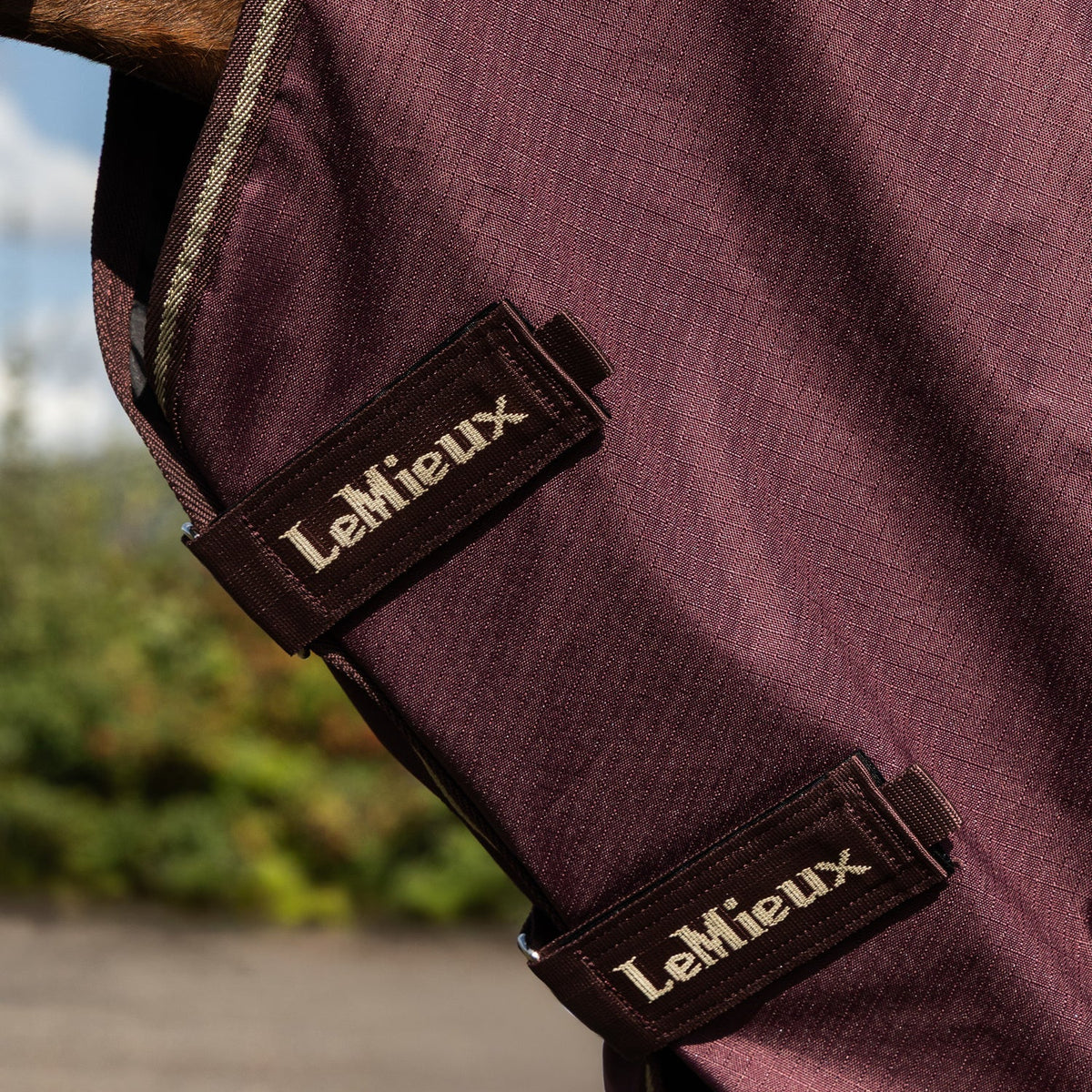 LeMieux Outdoordecke Arika Ripstop Turnout Rug mit Halsteil 0 g bramble