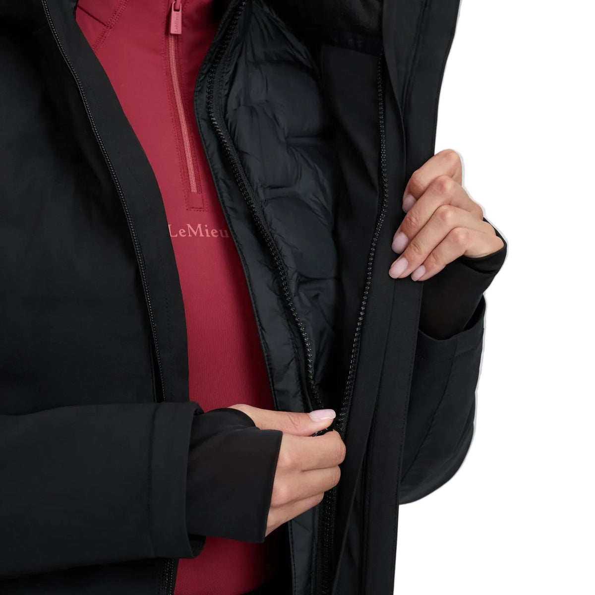 LeMieux wasserdichte 3-in-1-Hybridjacke Brooke schwarz