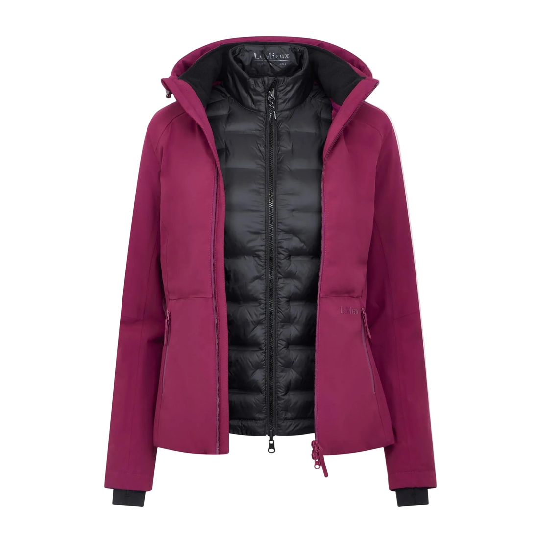 LeMieux wasserdichte 3-in-1-Hybridjacke Brooke blackberry