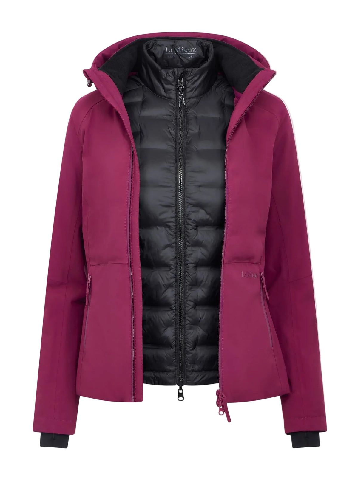 LeMieux wasserdichte 3-in-1-Hybridjacke Brooke blackberry