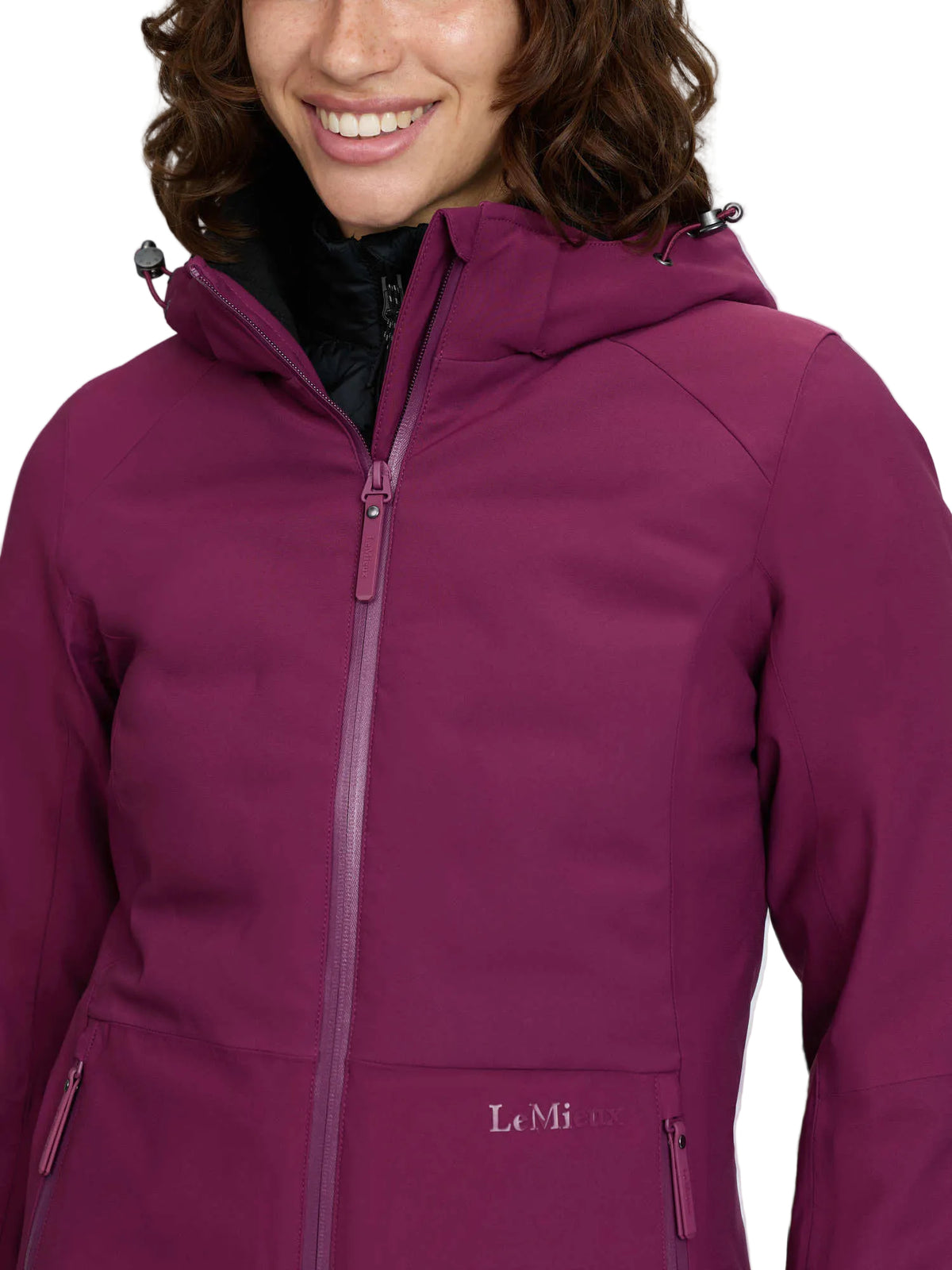 LeMieux wasserdichte 3-in-1-Hybridjacke Brooke blackberry