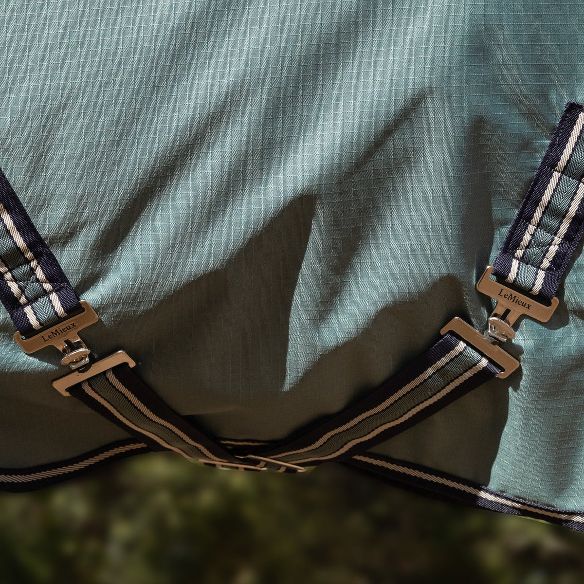 LeMieux Outdoordecke Arika Ripstop Turnout Rug mit Halsteil 100 g aloe