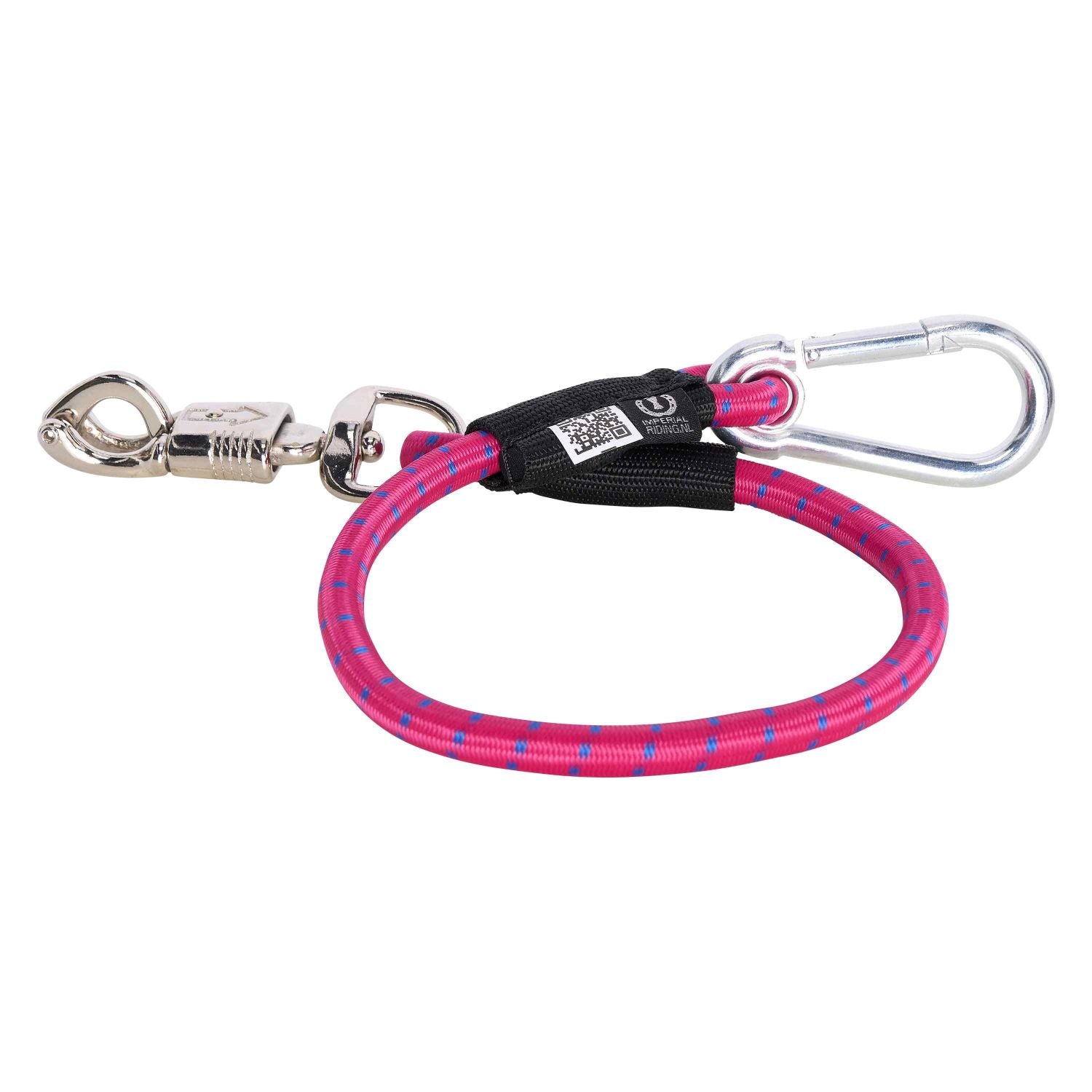 Imperial Riding trailer tie IRH-Elastic 60cm Hot Pink-Navy-Hot Pink