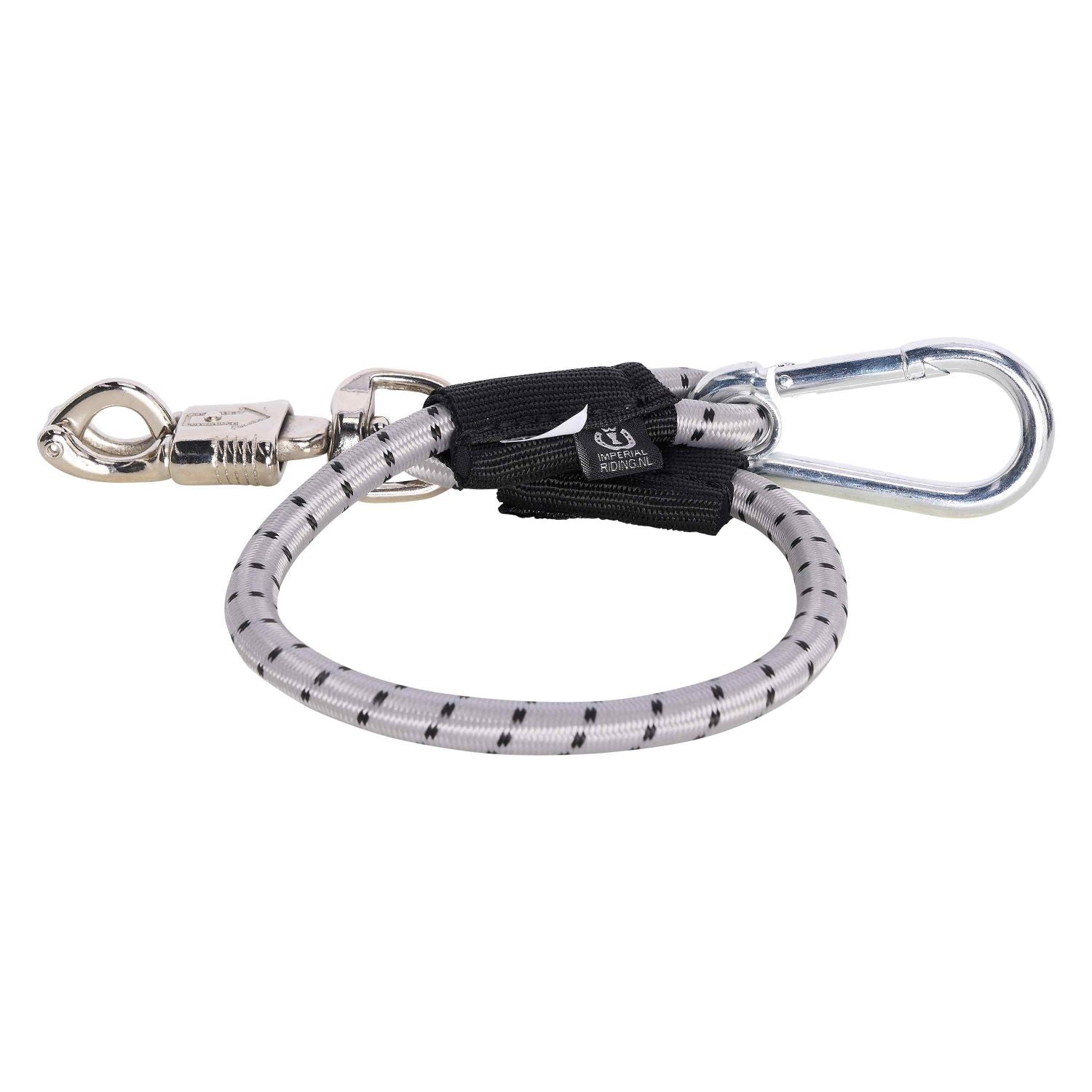 Imperial Riding Trailer Tie-Down IRH-Elastic 60cm Silver Black Silver
