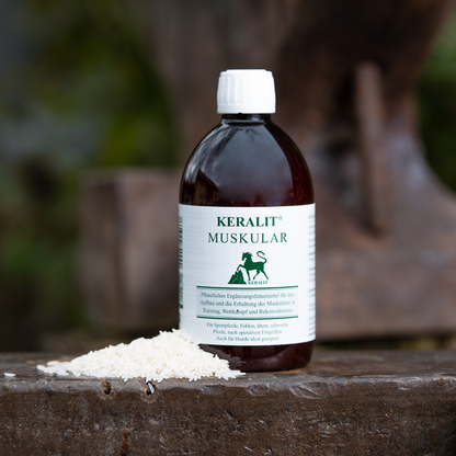 Keralit Ergänzungsfuttermittel Muskular für eine gesunde Muskulatur bei Pferden und Hunden
