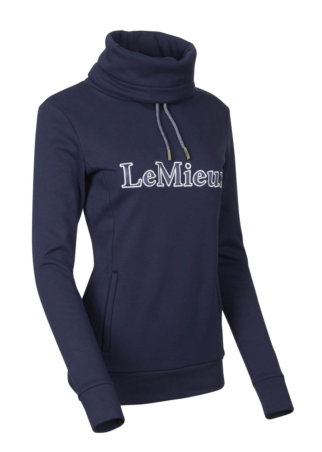 LeMieux Sweatshirt Highland Funnel Neck Hoodie navy