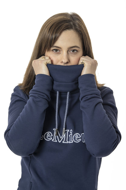 LeMieux Sweatshirt Highland Funnel Neck Hoodie navy