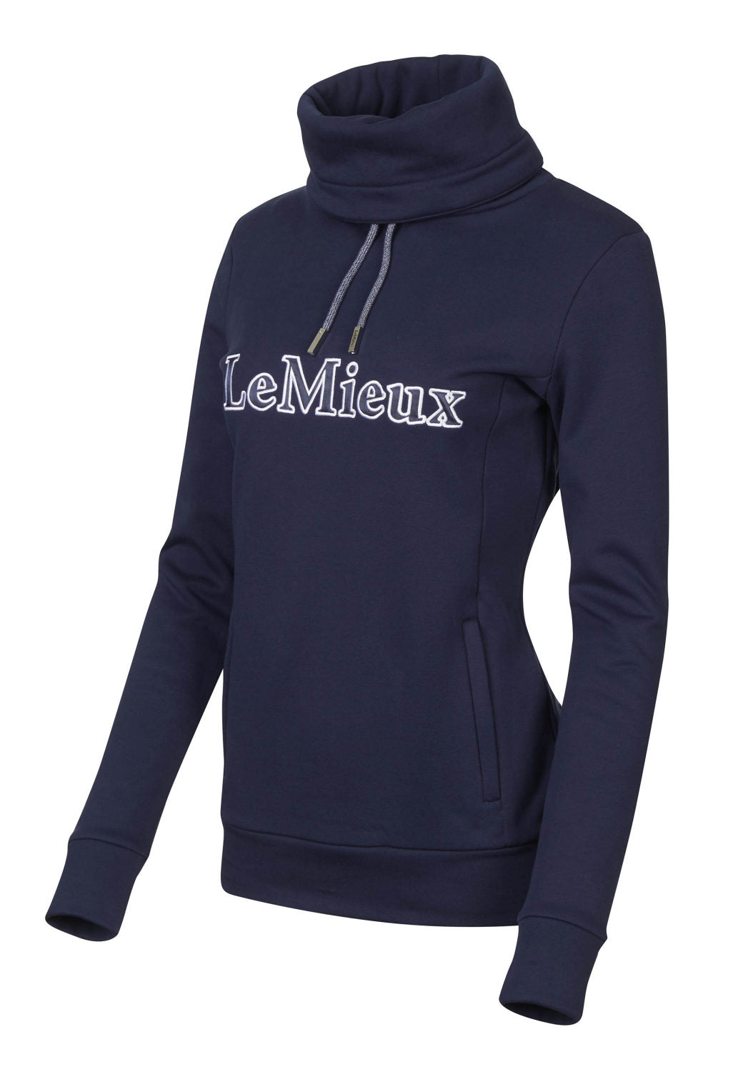 LeMieux Sweatshirt Highland Funnel Neck Hoodie navy