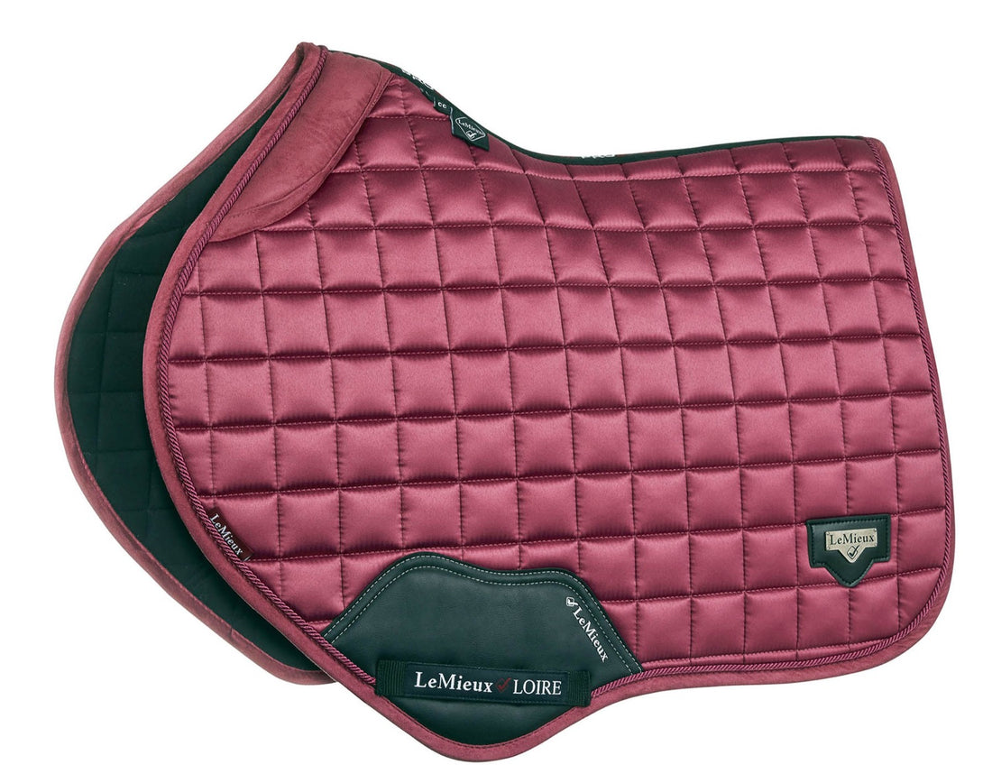 LeMieux saddle pad Loire Memory Satin Close Contact Square french rose
