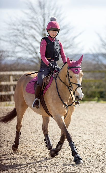 LeMieux saddle pad Luxury Suede Close Contact Square french rose