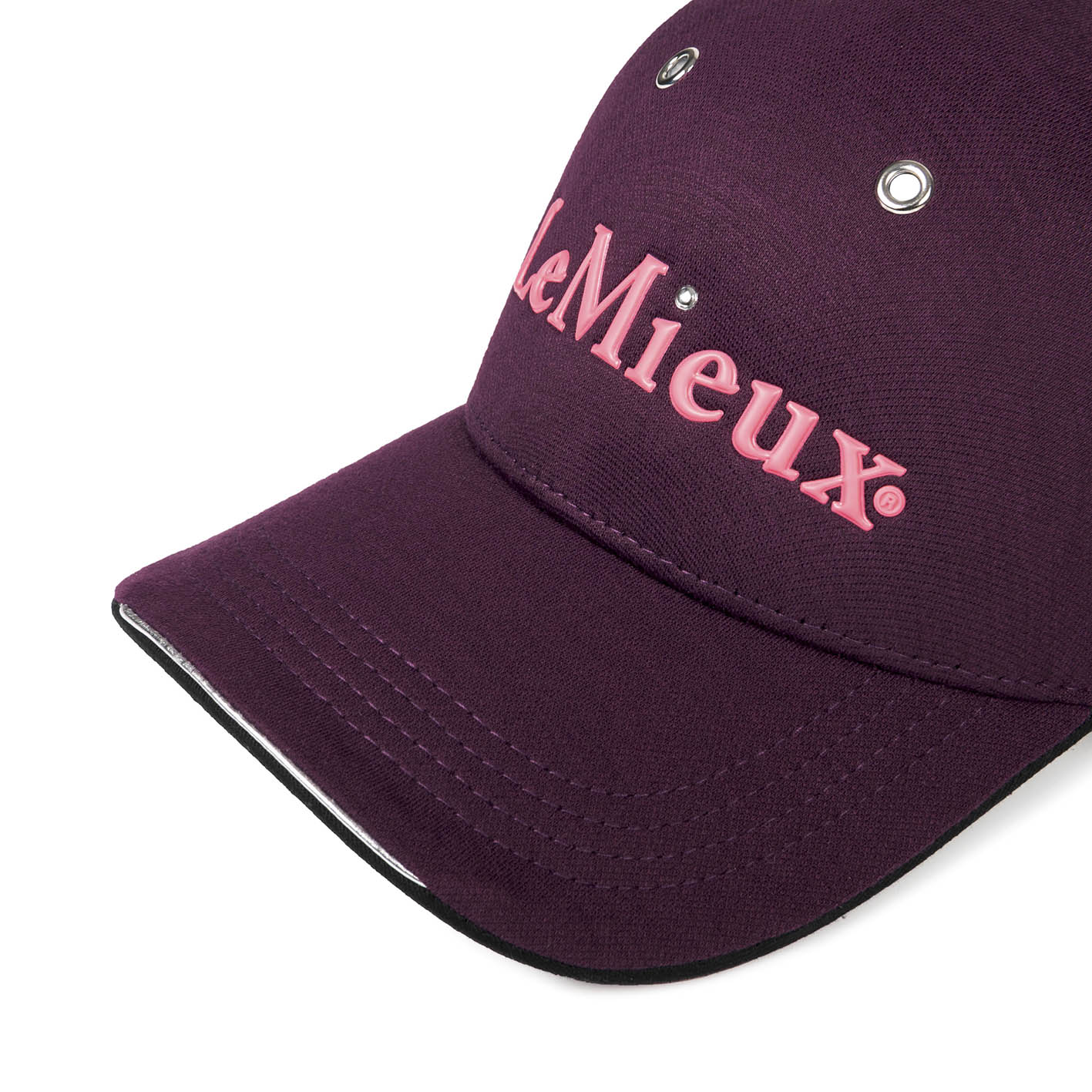LeMieux baseball cap with rivet aubergine