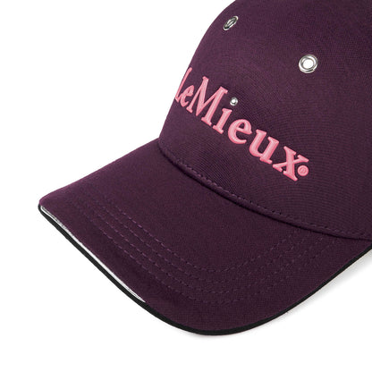 LeMieux Baseball Cap mit Niete aubergine