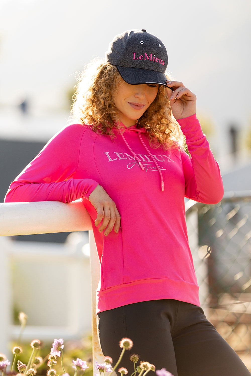 LeMieux Baseball Cap with Rivet grey