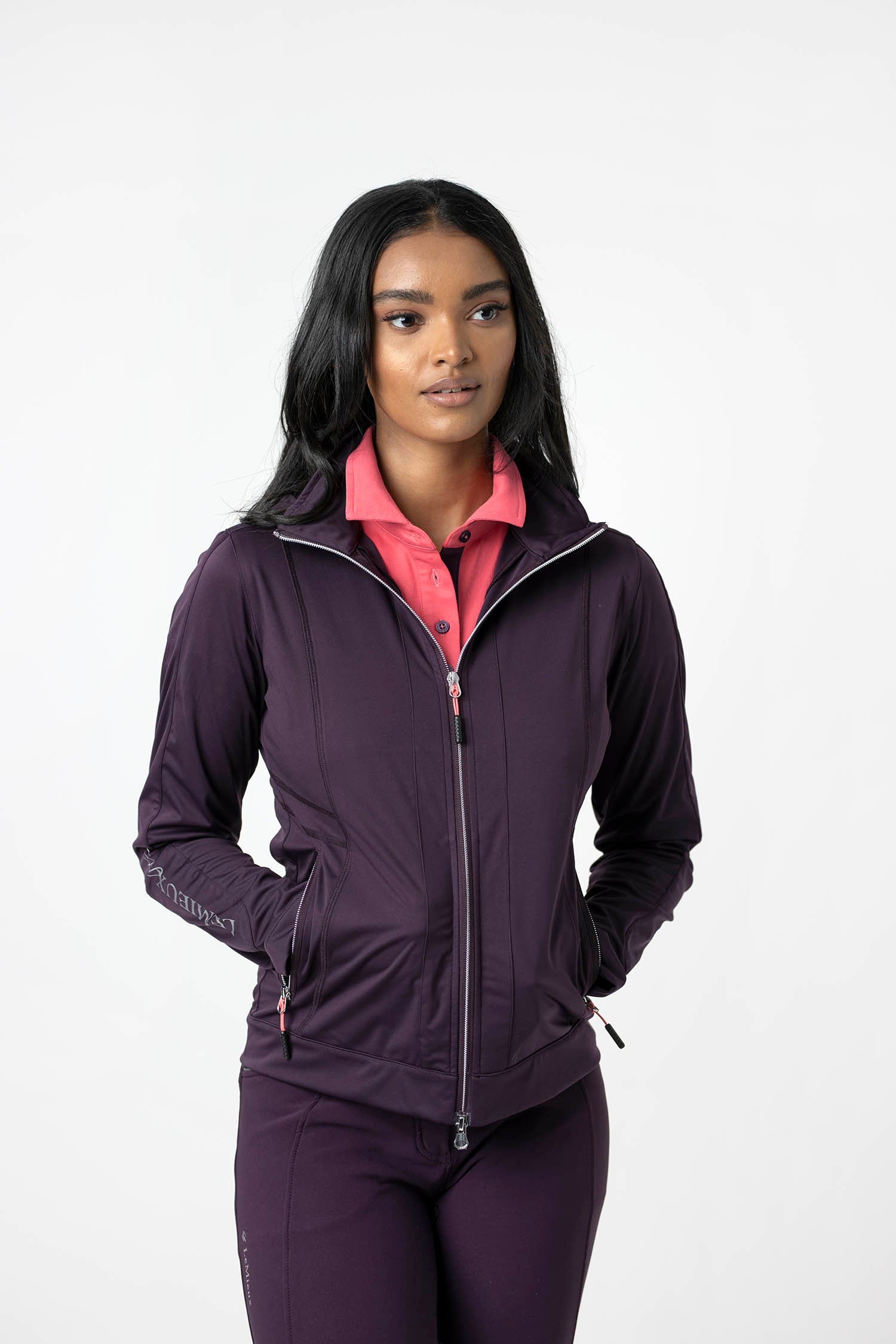 LeMieux jacket Skyla Lightweight Jacket aubergine