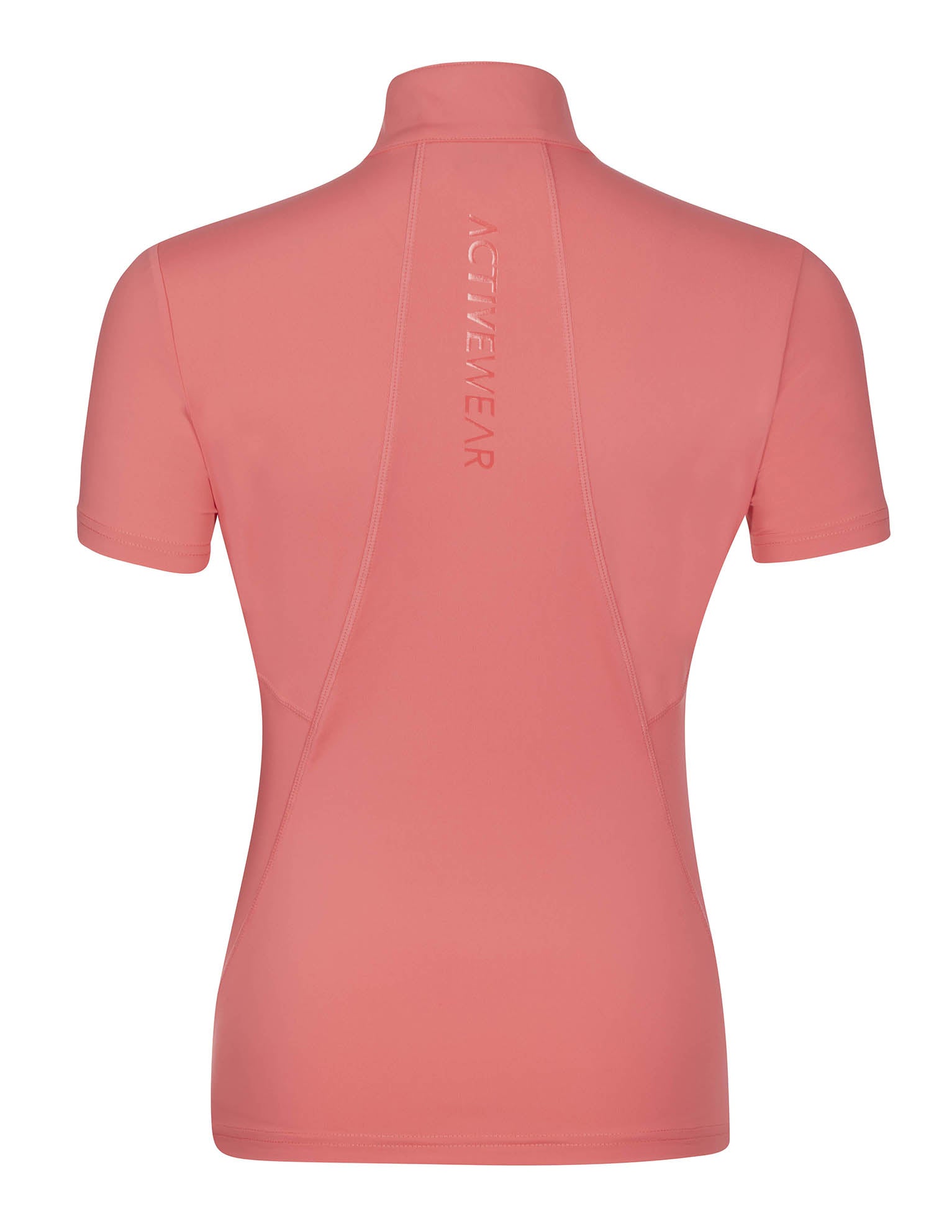LeMieux short-sleeved base layer shirt papaya