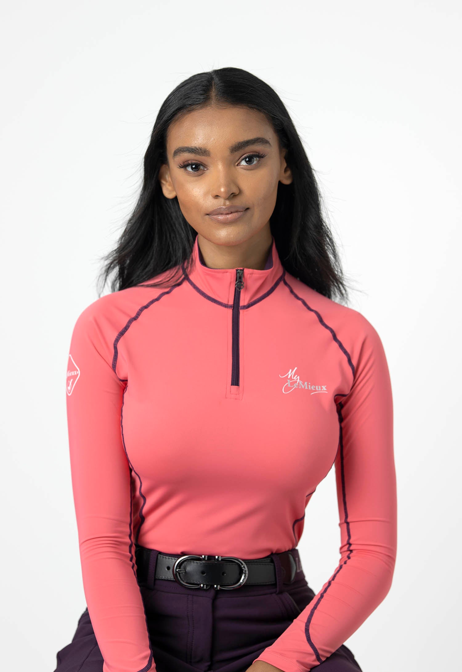 LeMieux long-sleeved shirt base layer papaya