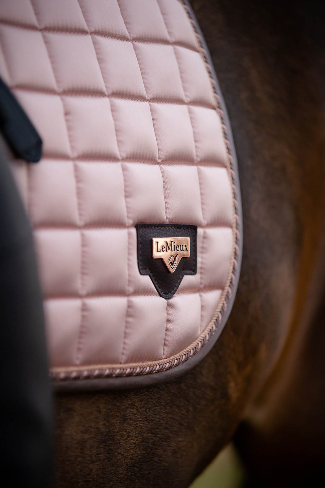 LeMieux Schabracke Loire Classic Satin Dressage Square rosé