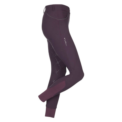 LeMieux Reithose Freya Silikonvollbesatz aubergine