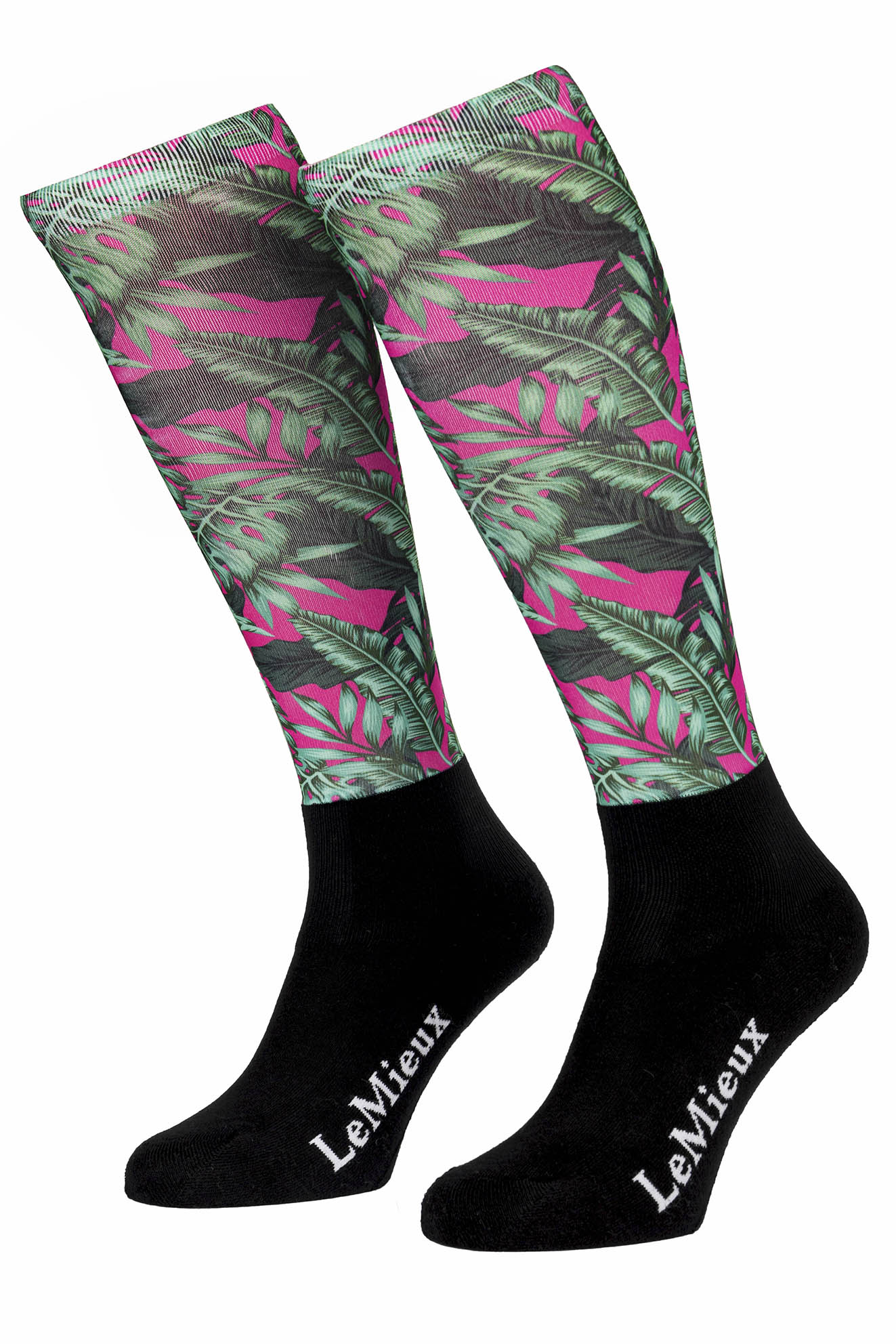 LeMieux Reitstrümpfe Footsie Socks tropical palm